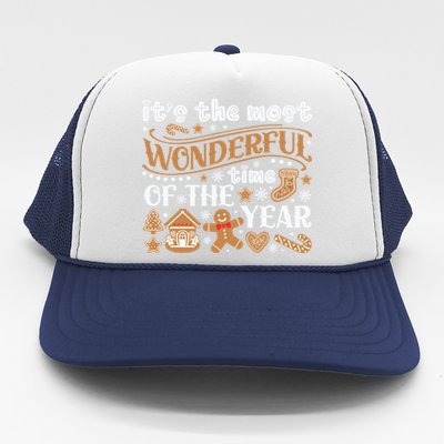 ItS The Most Wonderful Time Of The Year Merry Xmas Trucker Hat