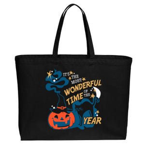 It's the Most Wonderful Time of the Year Halloween Cotton Canvas Jumbo Tote