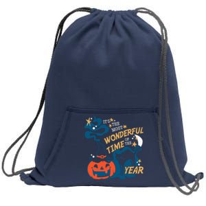 It's the Most Wonderful Time of the Year Halloween Sweatshirt Cinch Pack Bag