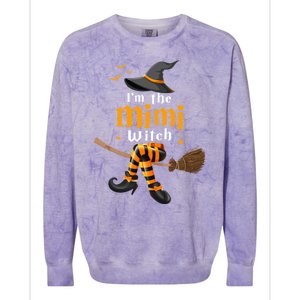 I’M The Mimi Witch Family Matching Halloween Costume Gift Colorblast Crewneck Sweatshirt