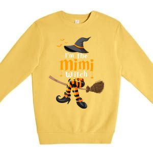 I’M The Mimi Witch Family Matching Halloween Costume Gift Premium Crewneck Sweatshirt