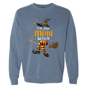 I’M The Mimi Witch Family Matching Halloween Costume Gift Garment-Dyed Sweatshirt