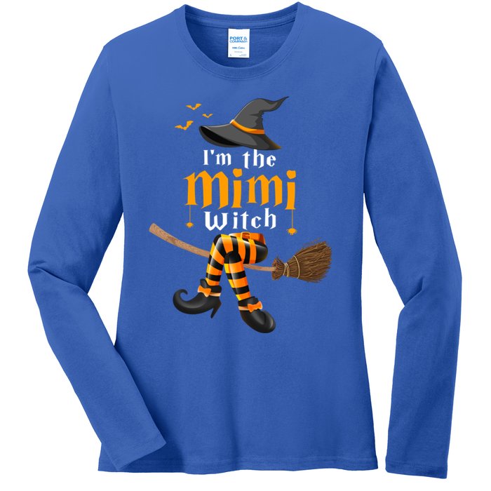 I’M The Mimi Witch Family Matching Halloween Costume Gift Ladies Long Sleeve Shirt