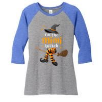 I’M The Mimi Witch Family Matching Halloween Costume Gift Women's Tri-Blend 3/4-Sleeve Raglan Shirt