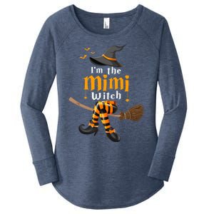 I’M The Mimi Witch Family Matching Halloween Costume Gift Women's Perfect Tri Tunic Long Sleeve Shirt