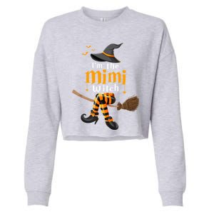 I’M The Mimi Witch Family Matching Halloween Costume Gift Cropped Pullover Crew