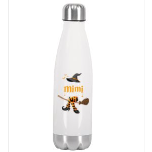 I’M The Mimi Witch Family Matching Halloween Costume Gift Stainless Steel Insulated Water Bottle