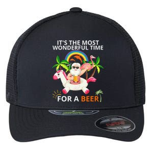 Its The Most Wonderful Time For Santa Christmas In July Flexfit Unipanel Trucker Cap