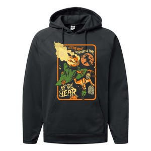 ItS The Most Wonderful Time Of The Year Halloween Performance Fleece Hoodie