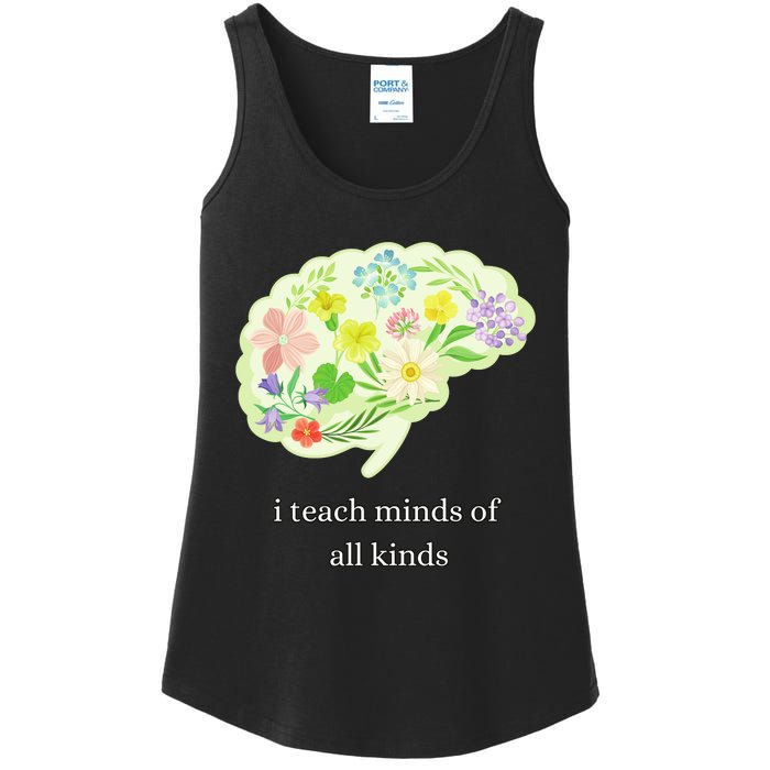 I Teach Minds Of All Kinds Ladies Essential Tank