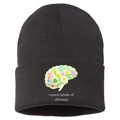 I Teach Minds Of All Kinds Sustainable Knit Beanie