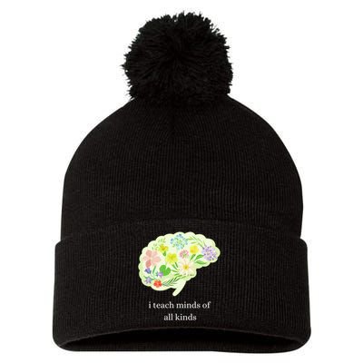 I Teach Minds Of All Kinds Pom Pom 12in Knit Beanie