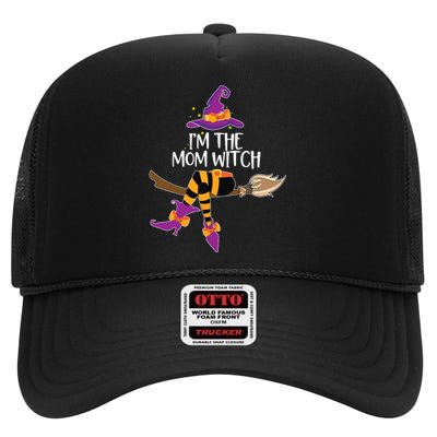 Im The Mom Witch Shirts Halloween Matching Group Costume High Crown Mesh Back Trucker Hat