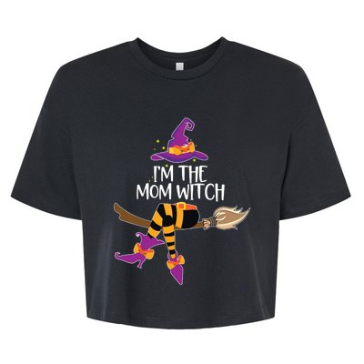 Im The Mom Witch Shirts Halloween Matching Group Costume Bella+Canvas Jersey Crop Tee