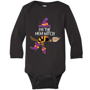 Im The Mom Witch Shirts Halloween Matching Group Costume Baby Long Sleeve Bodysuit