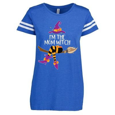 Im The Mom Witch Shirts Halloween Matching Group Costume Enza Ladies Jersey Football T-Shirt