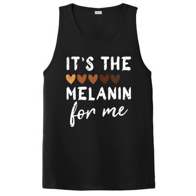 Its The Melanin For Me Melanated Black History Month PosiCharge Competitor Tank