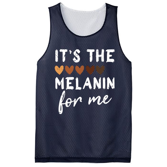 Its The Melanin For Me Melanated Black History Month Mesh Reversible Basketball Jersey Tank