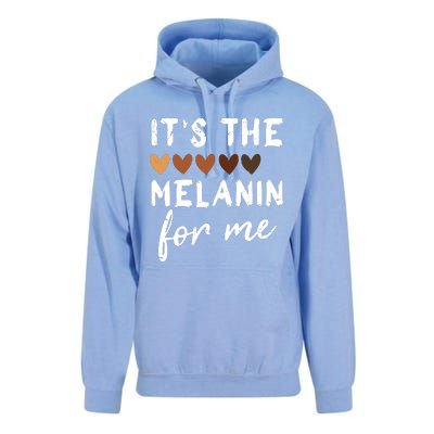 Its The Melanin For Me Melanated Black History Month Unisex Surf Hoodie