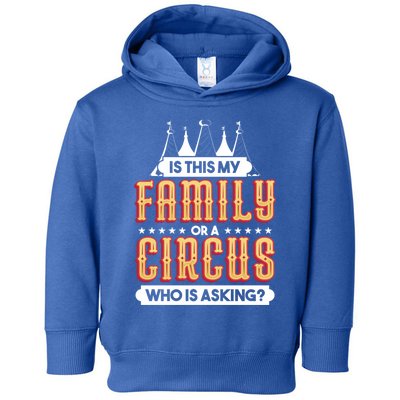 Is This My Family Or A Circus Who Is Asking Circus Gift Toddler Hoodie