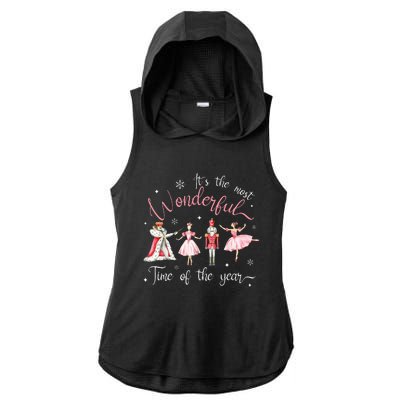 ItS The Most Wonderful Time Of The Year Nutcracker Ballet Ladies PosiCharge Tri-Blend Wicking Draft Hoodie Tank