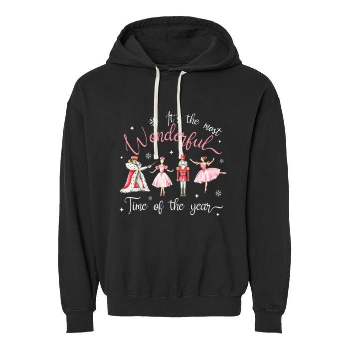ItS The Most Wonderful Time Of The Year Nutcracker Ballet Garment-Dyed Fleece Hoodie