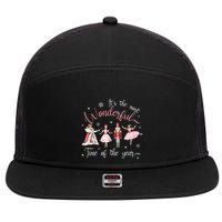 ItS The Most Wonderful Time Of The Year Nutcracker Ballet 7 Panel Mesh Trucker Snapback Hat