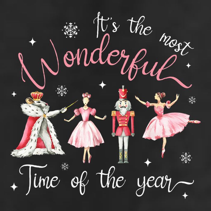ItS The Most Wonderful Time Of The Year Nutcracker Ballet 7 Panel Mesh Trucker Snapback Hat