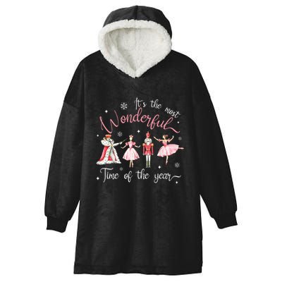 ItS The Most Wonderful Time Of The Year Nutcracker Ballet Hooded Wearable Blanket
