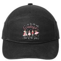 ItS The Most Wonderful Time Of The Year Nutcracker Ballet 7-Panel Snapback Hat