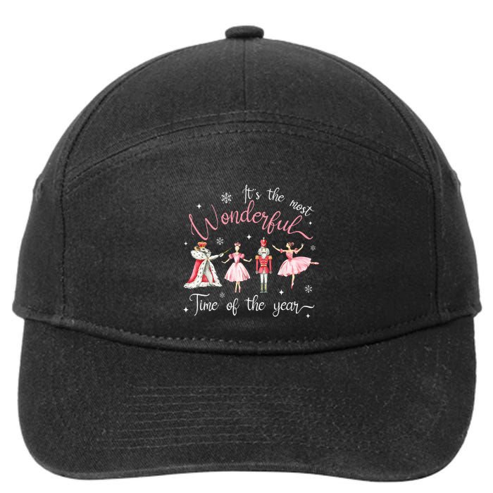 ItS The Most Wonderful Time Of The Year Nutcracker Ballet 7-Panel Snapback Hat