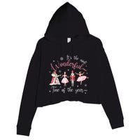 ItS The Most Wonderful Time Of The Year Nutcracker Ballet Crop Fleece Hoodie