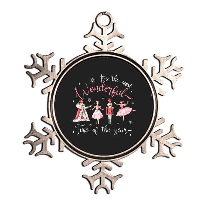 ItS The Most Wonderful Time Of The Year Nutcracker Ballet Metallic Star Ornament