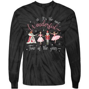 ItS The Most Wonderful Time Of The Year Nutcracker Ballet Tie-Dye Long Sleeve Shirt