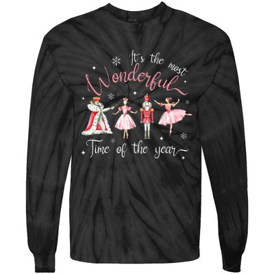 ItS The Most Wonderful Time Of The Year Nutcracker Ballet Tie-Dye Long Sleeve Shirt