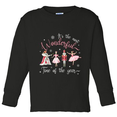 ItS The Most Wonderful Time Of The Year Nutcracker Ballet Toddler Long Sleeve Shirt