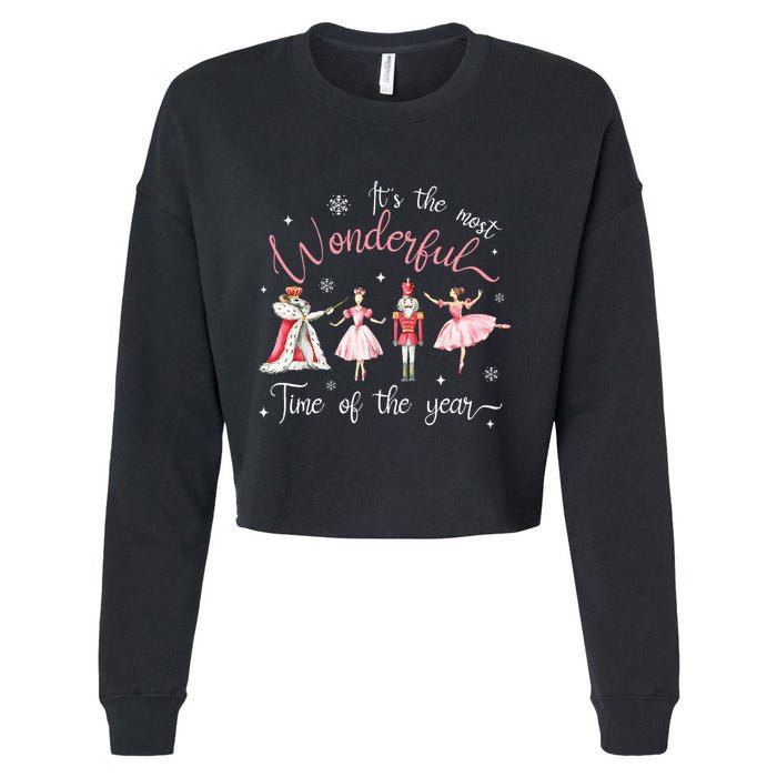 ItS The Most Wonderful Time Of The Year Nutcracker Ballet Cropped Pullover Crew