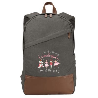 ItS The Most Wonderful Time Of The Year Nutcracker Ballet Cotton Canvas Backpack