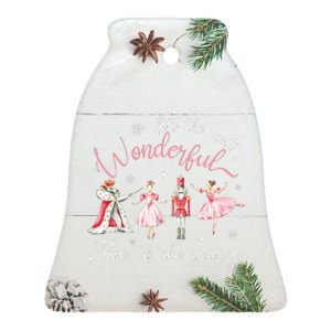 ItS The Most Wonderful Time Of The Year Nutcracker Ballet Ceramic Bell Ornament