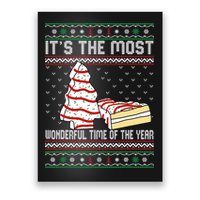 Its The Most Wonderful Time Of The Year Christmas tree cake Poster