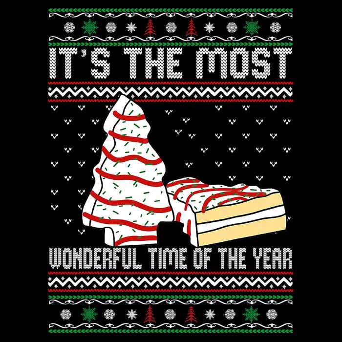 Its The Most Wonderful Time Of The Year Christmas tree cake Poster