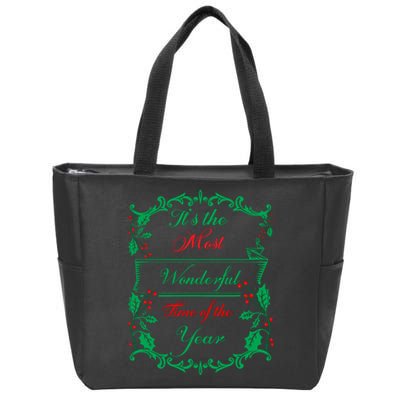 Its The Most Wonderful Time Of The Year Zip Tote Bag