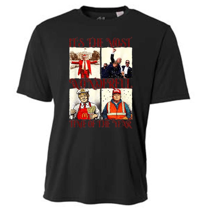 ItS The Most Wonderful Time Of The Year Trump Christmas Cooling Performance Crew T-Shirt