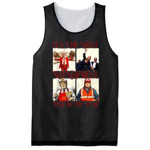 ItS The Most Wonderful Time Of The Year Trump Christmas Mesh Reversible Basketball Jersey Tank