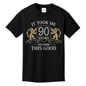 It Took Me 90 Years To Look This Good 90th Happy Birthday Kids T-Shirt