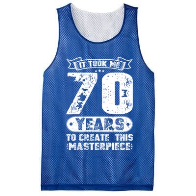It Took Me 70 Years To Create This Masterpiece Gift Mesh Reversible Basketball Jersey Tank