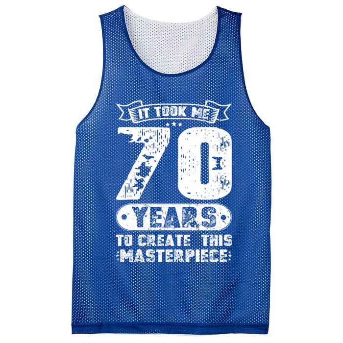 It Took Me 70 Years To Create This Masterpiece Gift Mesh Reversible Basketball Jersey Tank