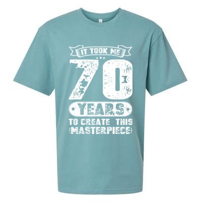 It Took Me 70 Years To Create This Masterpiece Gift Sueded Cloud Jersey T-Shirt