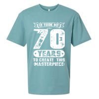 It Took Me 70 Years To Create This Masterpiece Gift Sueded Cloud Jersey T-Shirt
