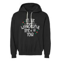 Its The Most Wonderful Time Of The Year Christmas Garment-Dyed Fleece Hoodie